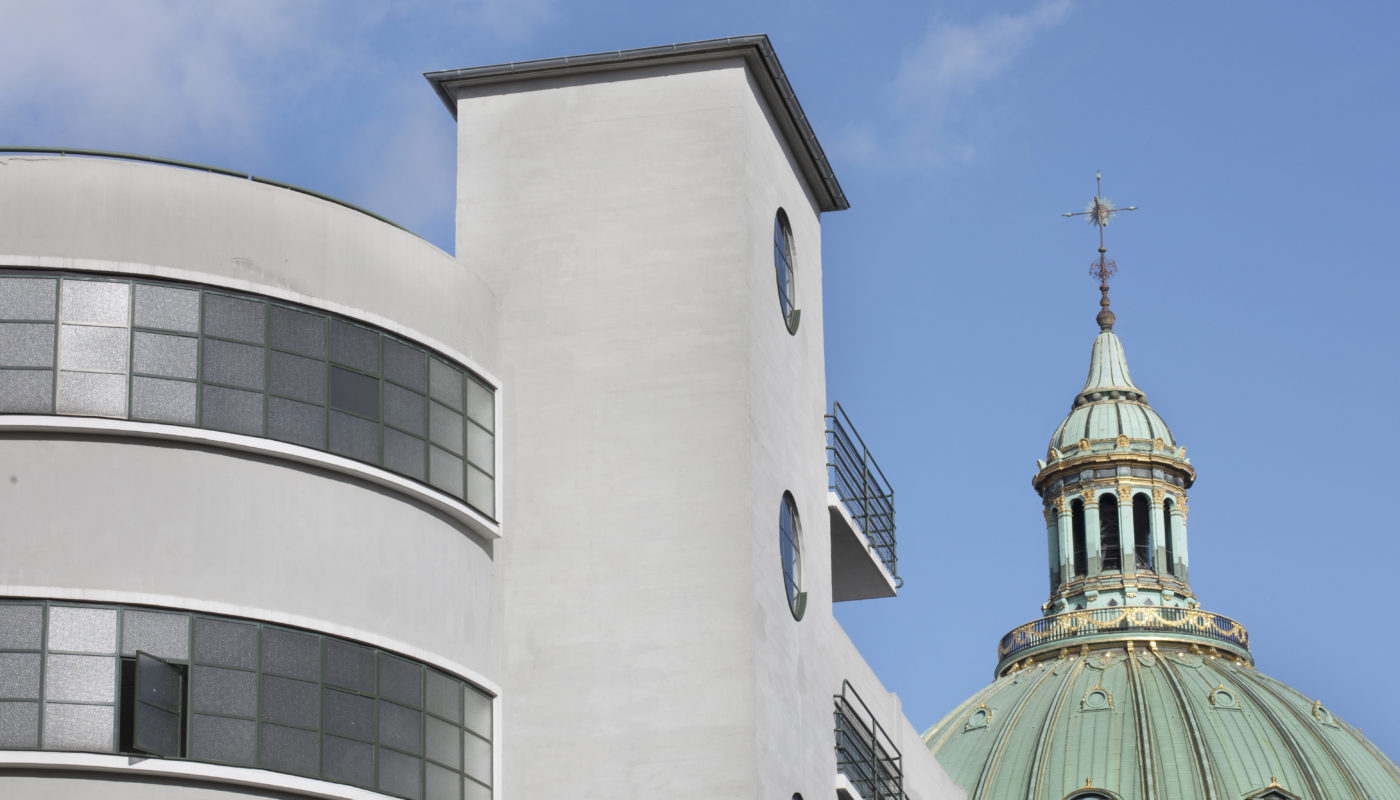 The Palace Garages Copenhagen exterior after restoration Elgaard Architecture