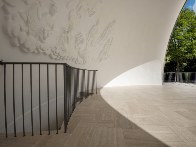 Arne Jacobsen's music pavilion concrete dome Enghaveparken Copenhagen Elgaard Architecture