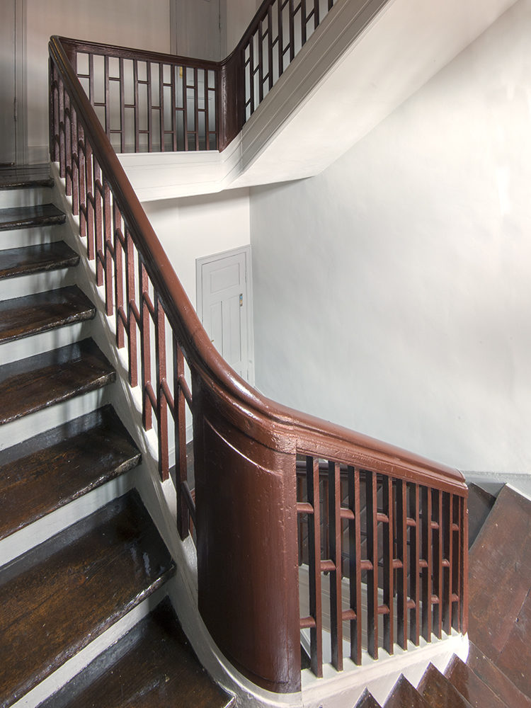 Studiestræde 13 interior staircase after restoration Elgaard Architecture
