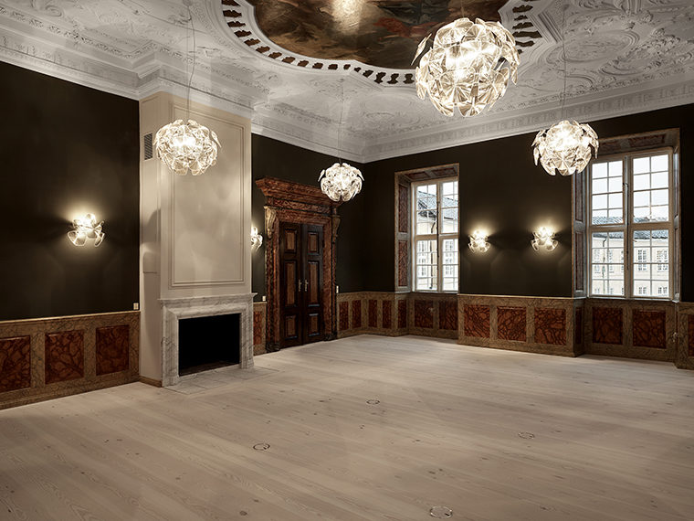 Frederiksberg Castle interior after restoration Elgaard Architecture