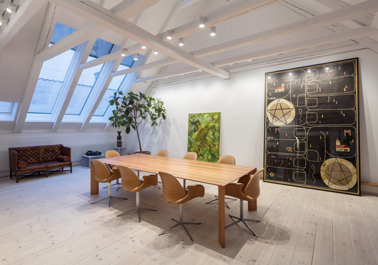 Ny Carlsbergfondet domicil tagetage nye møderum Elgaard Architecture