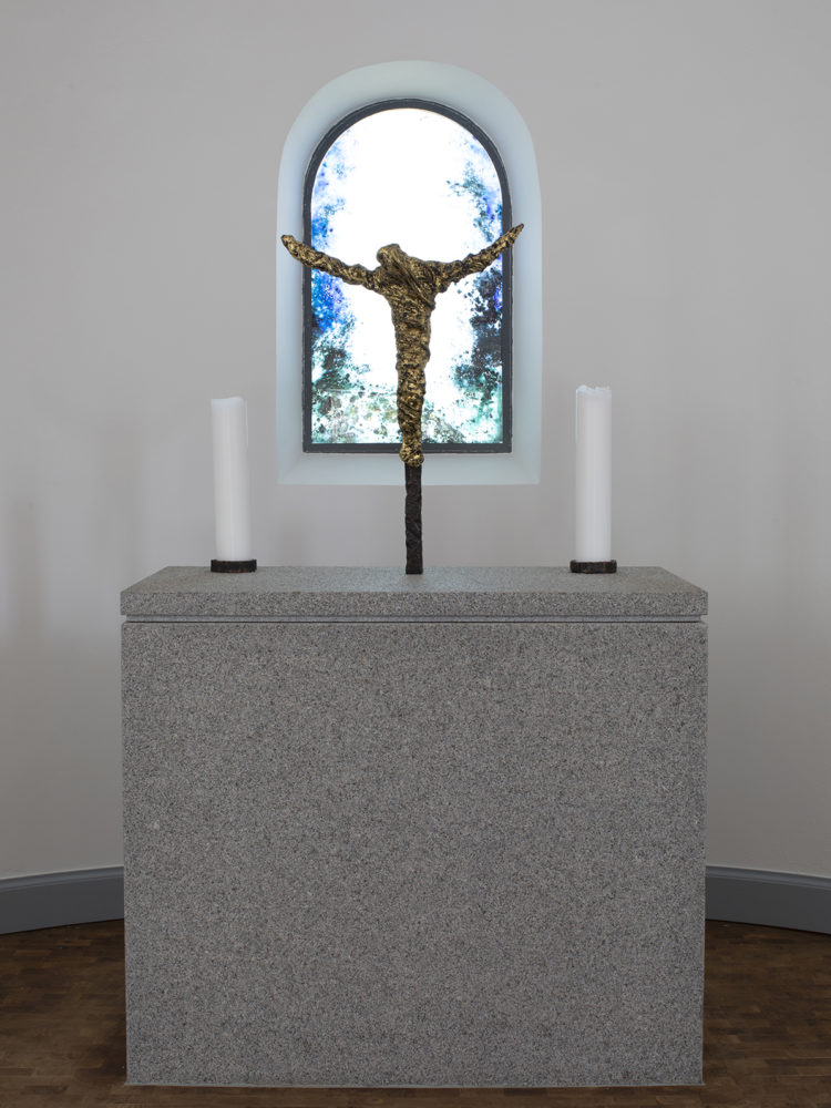 Nyhuse Chapel interior altar Elgaard Architecture