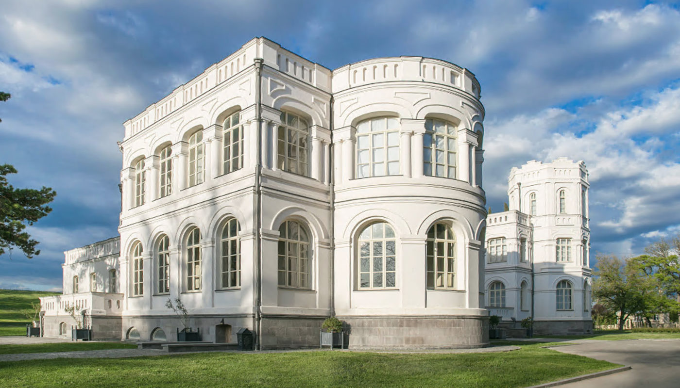 Chateau Mukhrani exterior after restoration Elgaard Architecture