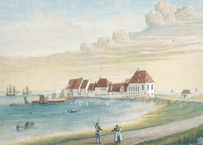 Kastrup Lime Works historic watercolour Elgaard Architecture