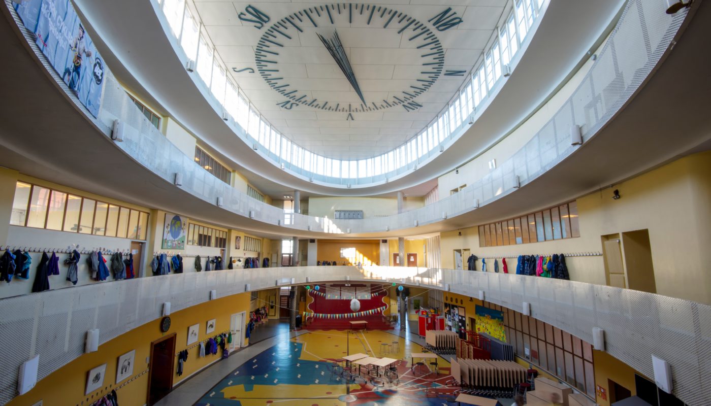 Skolen ved Sundet før restaurering Elgaard Architecture
