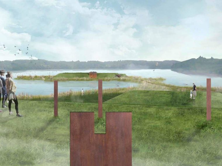 De fem Halder skydeskår på Valdemars Skanse Elgaard Architecture