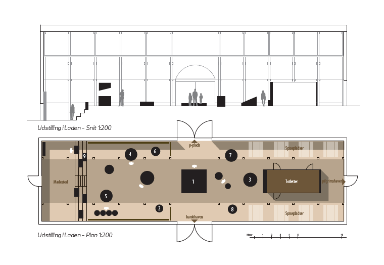 De fem Halder Hald Lade illustration Elgaard Architecture