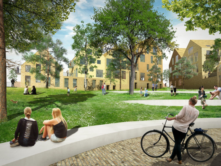 Willemoesgadekarréen Aarhus visualisering Elgaard Architecture