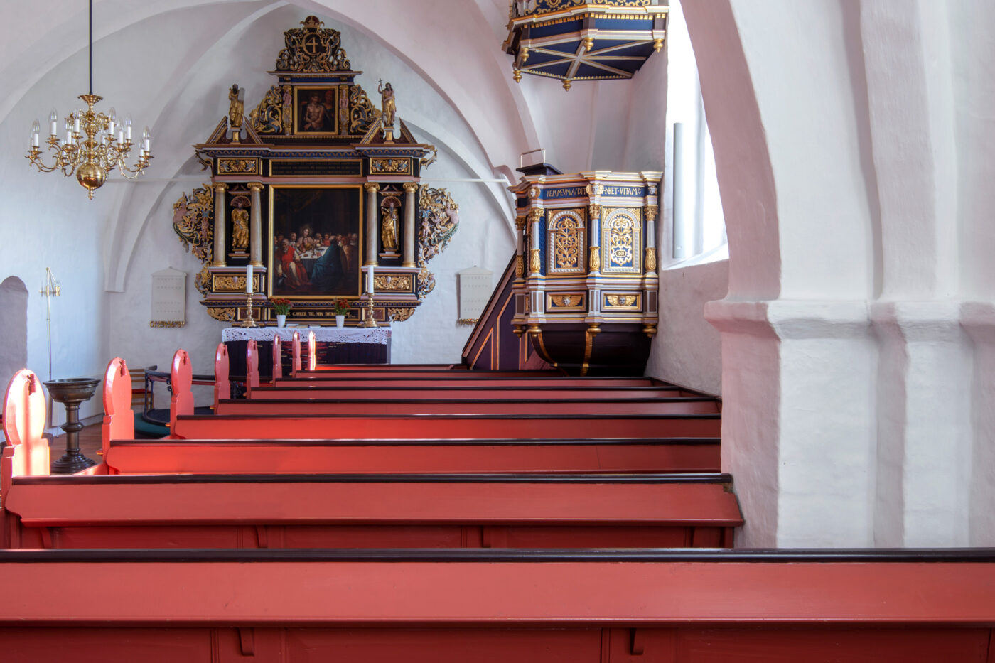 Danish medieval church interior